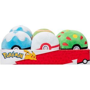 Jazwares - Pokemon - 5" Pokeball Plush 12ct Assortment (2 x 6ct CDU)